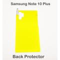Samsung Galaxy Note 10 Plus Front and Back Clear Jelly Protector Soft Film Protection Hydrogel Film Protector For Samsung Galaxy Note 10 Plus. 