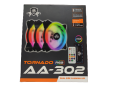 Aa Tiger Fan Kit Aa-302 3 Rgb Cooling Fans– Set of 3 with controller and hub. 