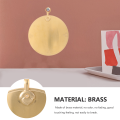 Pure Copper Mirror Small Round Bagua Door Lucky Outdoor Mirrors for Garden Wall Brass Hanging Office. 