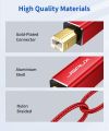 6.2ft / 9.2ft USB 2.0 Type A to Type B Printer Cable for PC, Laptop, Scanner. 