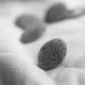 Fabric Cloth Covered Buttons with Metal Buttons for Suits Blouses Sweaters Fabric Buttons Grey 25mm 10PCS. 