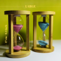 Hourglass Sand Timer 1 Hour – Timer Clock for Study Table – Big Glass. 