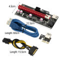 PCI-E Extension Card Safe PCI-E 1X to 16X GPU Mining Extension Cable. 