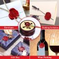 Red Wax for Letters Stamp Seals Sealing Kit Seal Warmer Wax Spoon. 