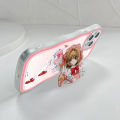 Jizetin for Redmi Note 8 Pro Back Cover + Free Pop Socket Cardcaptor Sakura Soft Wavy Shape TPU Phone Case For Girls Boys. 