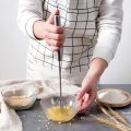 2024 New Stainless Steel Semi-Automatic Whisk,Automatic Whisk Mixer Stirrer Tool, Hand Push Mixer Stirrer Kitchen Gadgets for Blending, Whisking, Beating. 