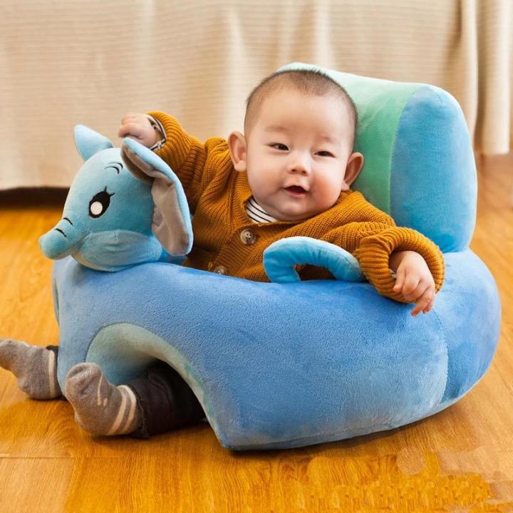 Soft  Baby Sofa Seat Plus Cushion Cover In Blue Color main image 1
