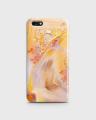 Huawei P9 Lite Cover 3D Hard Case Orange Glitter - 1Cover2193. 