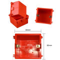 86 type junction box embedded Switch bottom box PVC plastic socket bottom box Pre embedded concealed fireproof and flame-retardant box. 