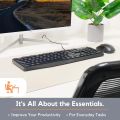 X9 Performance Wired Keyboard - Ultra Slim Full Size Ergonomic Computer Keyboard - Basic USB Keyboard for PC Desktop, Laptop with 5ft Corded Wire, 104 Quiet Keys, 14 Shortcuts, and Kickstand PATELWALA. 