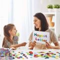 Multicolor Magnetic English Letters for Kids. 