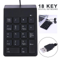 Mini Black USB Wired Numeric Keypad 19 Keys External Digital Number Pad Numpad Keyboard Keypad for Laptop PC Computer - Wired USB Numeric Keyboard - Wired Numeric keyboard | Smart Keyboard | keyboard |. 