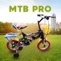 Kids Cycle Age 2-4,12 inch Smarty mtb Frame Double bar Iron Wheel Double Chimtta Kids Bike with Training Wheels & brakes, Children Bicycle with Basket for Boys & Girls Birthday. 
