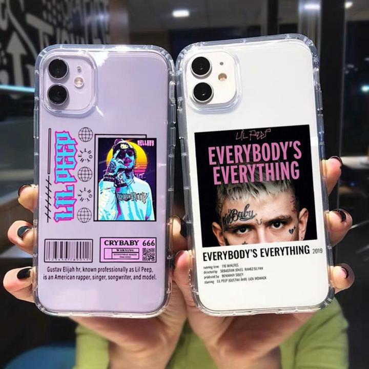 【Naughty Lui】Lil Peep Hellboy Love Phone Case for IPhone 11 12 13 14 Pro Max Mini 7 8Plus XS XR SE2 X Shells Clear Soft Silicone Cover Fundas