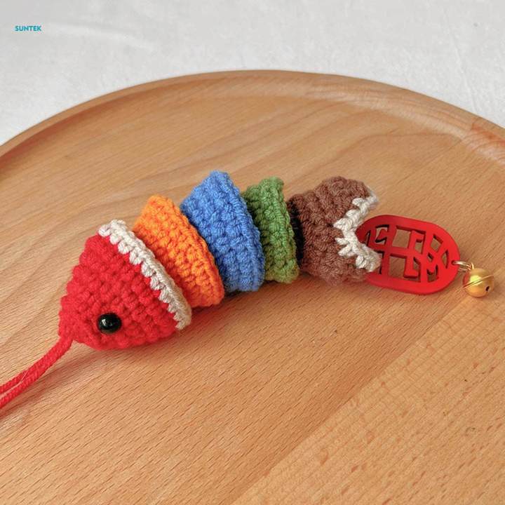 Rearview Mirror Accessories Knitting Key Charm Auto Interior Car Key for Gifts