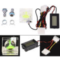 Pc 3 Way Flow Meter Digital Thermometer, Computer Water Cooling System Kit with Two Connectors andwith Pagoda Clip. 