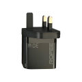 Rofee RG-130 Smart & Fast Dual Port USB-A&C 30W Wall GaN Charger Without Cable 3 Pin. 