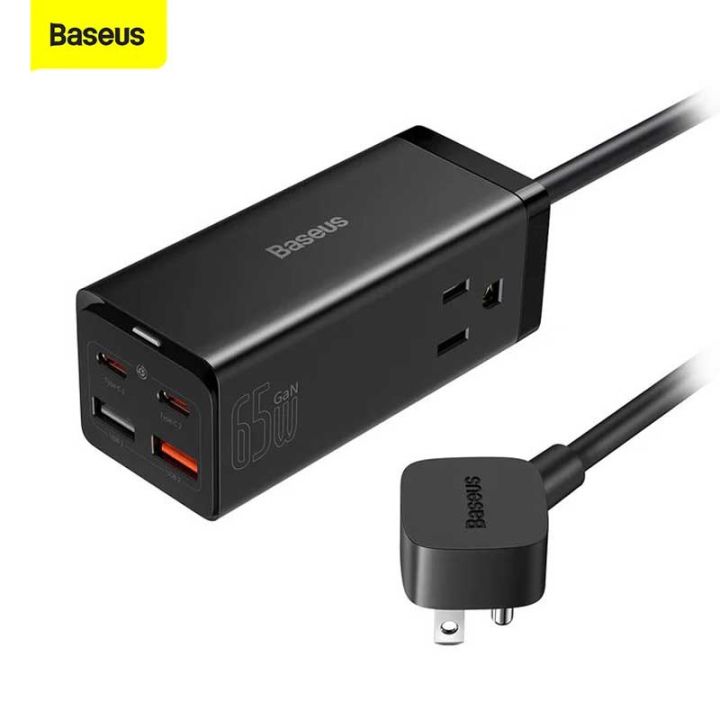 Baseus 65W USB C Charger, in Desktop Charger, 2AC+2U+2C Ports