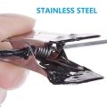 10Pcs Metal Trousers Hangers, Non-Slip Clips Hanger for Slacks Jeans Socks, Skirts Hangers with 2-Adjustable Clips. 