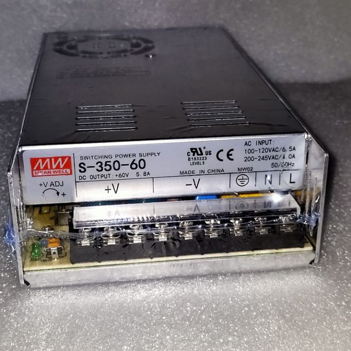 S-350-60  Switch Mode Power Supply 60V/5.8A  Industrial applications