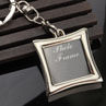 Creative Mini Heart Square Round Oval Insert Photo Frame Rotary Keychain Keyring. 