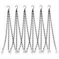 6 Pack Hang Chan, HEAVY DUTY 50cm Hang Flower Basket Replacement Chan -3 Pont Garden Plant Hanger for Outdoor or ndoor. 