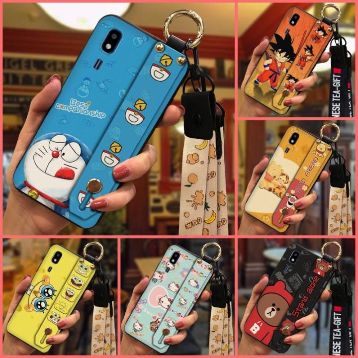 Phone%20Holder%20Kickstand%20Phone%20Case%20For%20Samsung%20Galaxy%20A2%20Core%20Dirt-resistant%20Soft%20case%20Back%20Cover%20Lanyard%20Durable%20Cute%20-%20Image%202
