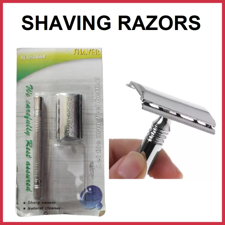 Alshabab Safety Razor With Steel Grip, Shaving Razor For Men, Hygiene ...