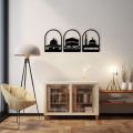 Islamic Wall Art Masjid Al-Aqsa Mosque Wooden Wall Decor Home Decor 3D Kaaba Wall Art Decor. 