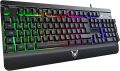 RGB Wired Gaming Keyboard, 8 Individual Multimedia Keys, Adjustable Backlight Wired Keyboard with Non-Fading Keycaps, 25 Keys Ànti-ghòsting, Splásh-Proof, Compatible with Windòws Mác Gaming. 