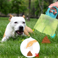 1 Piece Portable Dog Poop Convenient Pet Waste Cleaner for Dog Walkers, Comes with 1 Roll of Trash Bags. 