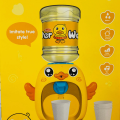 Cute Mini Simulation Duck Water Dispenser For Kids - Duck Water Fountain - Pretend Play Toys For Kids. 