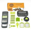 Vegetable cutter - Slicer cutter - Fruit cutter - Slicer - Chopper - Multifunctional cutter - 16 in 1 cutter - Dicer - Manual cutter - Onion chopper - Vegetable chopper slicer - 16 in 1 slicer cutter - peeler - Best tool for fruits/Vegetables. 