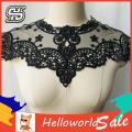 HelloWorld Mesh Applique Embroidery Process Vintage Lace Collar. 