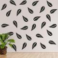 WallsArtstore Leaf Wall Sticker Decals - Botanical Leaves Wall Stickers - Room Decor - Leaf Wall sticker decal. 