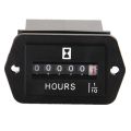 DC 6-80V Mechanical Hour Meter - Hourmeter for Engine Generator Boat Automobiles Motorcross Motor Truck Tractor. 