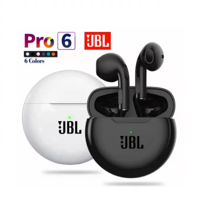 【Original+Ready stock+COD】 JBL Air Pro 6 TWS True Wireless Bluetooth Bass Gaming Earphones With Microphone