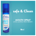 Safe & Clean Mouth Spray - 18ml, Instant Freshness Breath Spray, Bad Breath & Dry Mouth Solution, Oral Care Mint Spray, Fresh Breath Mouthwash, Mint Mouth Freshener for Long-Lasting Freshness. 