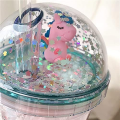 Unicorn Drinking Cup with Straw Kid Travel -Tumbler Glitter Ice Coffee Mugs Plastic Cup Portable , Juice , Coffee Milk Cup. 