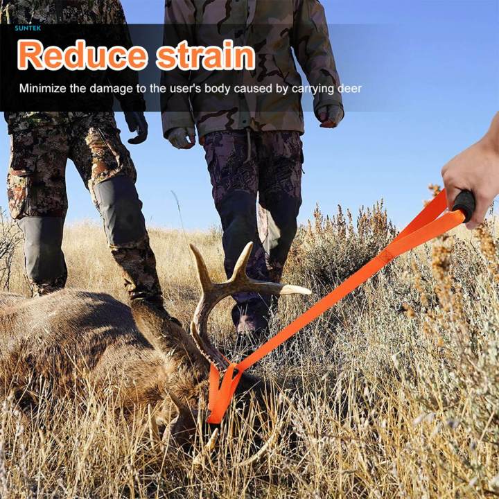 Deer Drag and Harness with Comfortable Handle Wear Resistant Puller Easy to Use Multifunctional