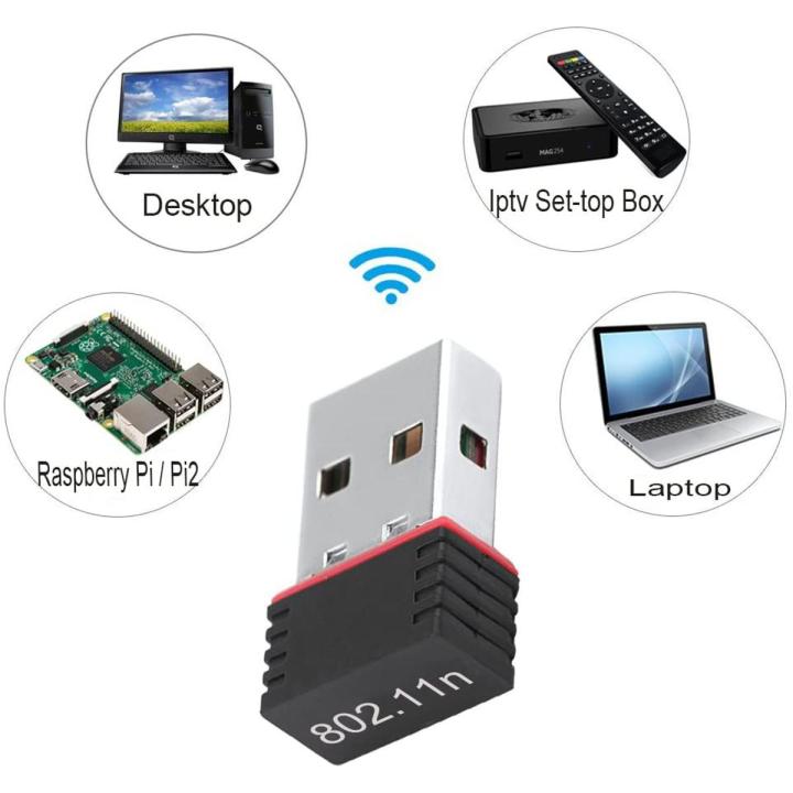 150Mbps USB WiFi Adapter, LOTEKOO Wireless Network Card Adapter WiFi Dongle for Desktop Laptop PC Windows 10 8 7 MAC OS Raspberry Pi / Pi2