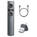 1 PCS 2-In-1 USB Type C Presentation Clicker Rechargeable Wireless Presenter Remote Plastic Clicker for PowerPoint Presentations. 