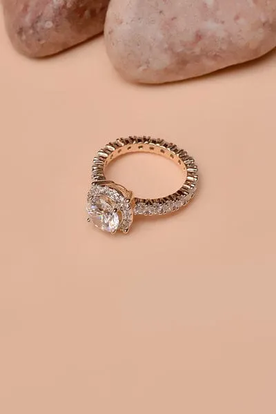 Normal Rings Daraz Size 9 Daily Wear Dual Tone Ring Elegant Gold & Silver Finish Fashion ...