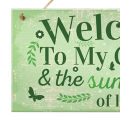 1 Set Wooden Sign Eco-friendly Eye-catching Wood Hanging Plaques Sign Supplies for Dorm. 
