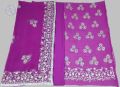 Very Pretty Pure Chiffon Phalsa Colour 4 Pieces Suit. 