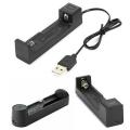 1 Slot Fast charger Universal Intelligent USB Battery Charger  Slot Universal USB Battery Charger Adapter Smart Fast Charging USB for 18650  Battery Charger 18650 Lithium Rechargeable Battery Charger Single Slot Cell Charging Adapter. 