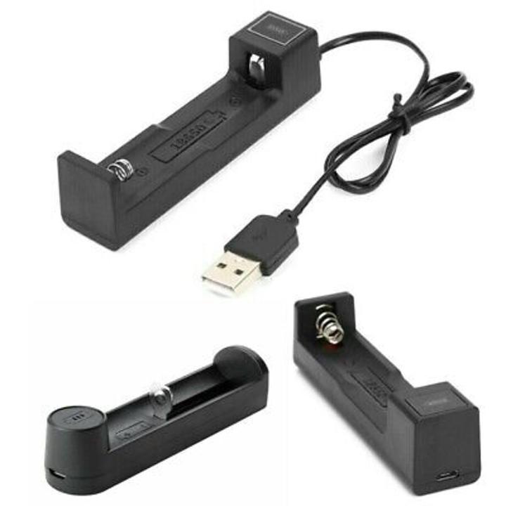 1 Slot Fast charger Universal Intelligent USB Battery Charger  Slot Universal USB Battery Charger Adapter Smart Fast Charging USB for 18650  Battery Charger 18650 Lithium Rechargeable Battery Charger Single Slot Cell Charging Adapter