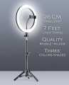 26cm Ring Light With Mobile Holder With 7Feet Tripod Stand in Three Different Mode Light. 