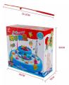 Double-Layer Electric Spinning Fishing Game With Music Light 4 Magnetic Fishing Rods. 