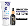 LivZit Anti Acne Bundle Pack of 2 - (For Men & Women) LivZit Anti Acne Anti Wrinkle Face Wash & LivZit Anti Acne Anti Wrinkle Serum. 